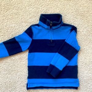Crewcuts striped quarter zip toddler boys 3T rugby shirt
